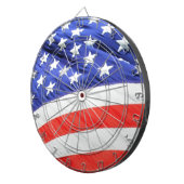 Cible De Fléchettes Drapeau américain, vous pouvez ajouter des photos (Devant droit)