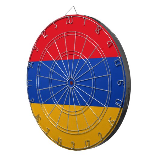 Cible De Fléchettes Drapeau Arménie (Devant droit)