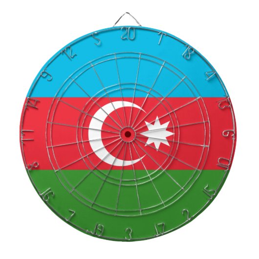Cible De Fléchettes Drapeau azerbaïdjanais (Azerbaïdjan) (Devant)