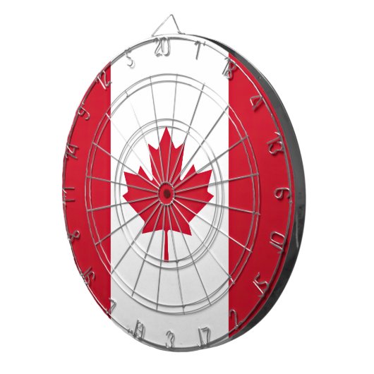 Cible De Fléchettes Drapeau Canada (Devant droit)