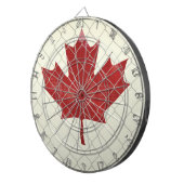 Cible De Fléchettes Drapeau canadien. Clôture de lien de chaîne. Rusti (Devant droit)