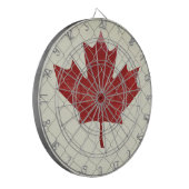 Cible De Fléchettes Drapeau canadien. Clôture de lien de chaîne. Rusti (Devant gauche)