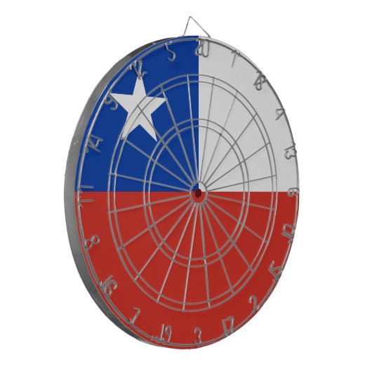 Cible De Fléchettes Drapeau Chili (Devant gauche)