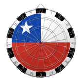 Cible De Fléchettes Drapeau chilien & Drapeau chilien / plateau de jeu (Devant)