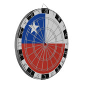 Cible De Fléchettes Drapeau chilien & Drapeau chilien / plateau de jeu (Devant gauche)