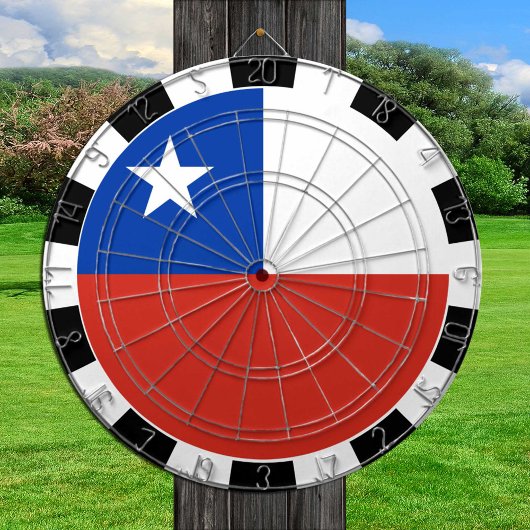 Cible De Fléchettes Drapeau chilien & Drapeau chilien / plateau de jeu