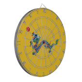 Cible De Fléchettes Drapeau chinois de dynastie Qing (dragon chinois)  (Devant gauche)