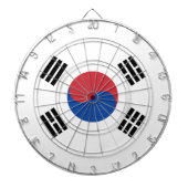 Cible De Fléchettes Drapeau Corée du Sud (Devant)