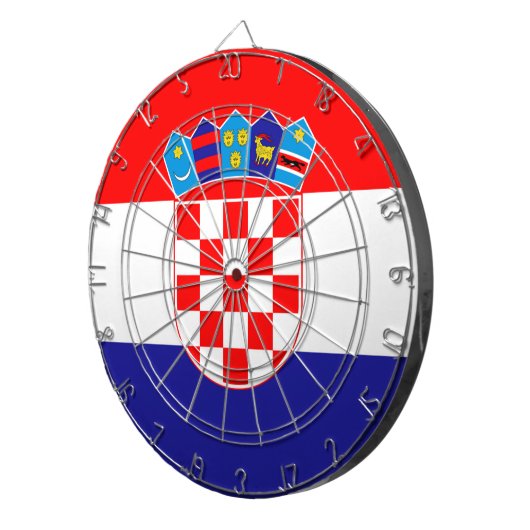 Cible De Fléchettes Drapeau Croatie (Devant droit)