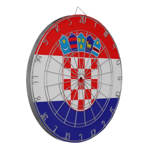 Cible De Fléchettes Drapeau Croatie (Devant gauche)