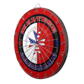 Cible De Fléchettes Drapeau croisé américain maltais (Devant droit)