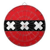 Cible De Fléchettes Drapeau d'Amsterdam, Pays-Bas (Devant)