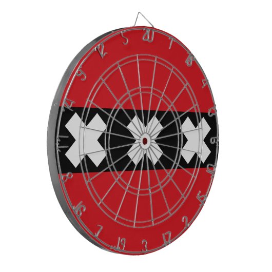 Cible De Fléchettes Drapeau d'Amsterdam, Pays-Bas (Devant gauche)