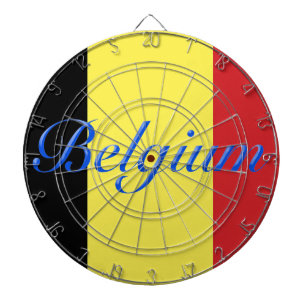 Cible De Fléchettes Drapeau de Belgique