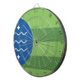 Cible De Fléchettes Drapeau de Bellingham, Washington (Devant droit)