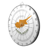 Cible De Fléchettes Drapeau de Chypre (Devant droit)