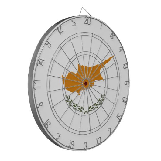 Cible De Fléchettes Drapeau de Chypre (Devant gauche)