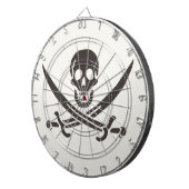 Cible De Fléchettes Drapeau de crâne obsidien Drapeau de pirate Calico (Devant droit)