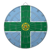 Cible De Fléchettes Drapeau de Derbyshire (Comté d'Angleterre, Royaume (Devant)