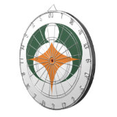 Cible De Fléchettes Drapeau de Koga, Shiga, Japon (Devant droit)