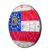 CIBLE DE FLÉCHETTES DRAPEAU DE LA GÉORGIE (Devant droit)