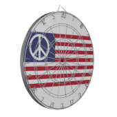 Cible De Fléchettes Drapeau de la paix des États-Unis (Devant gauche)