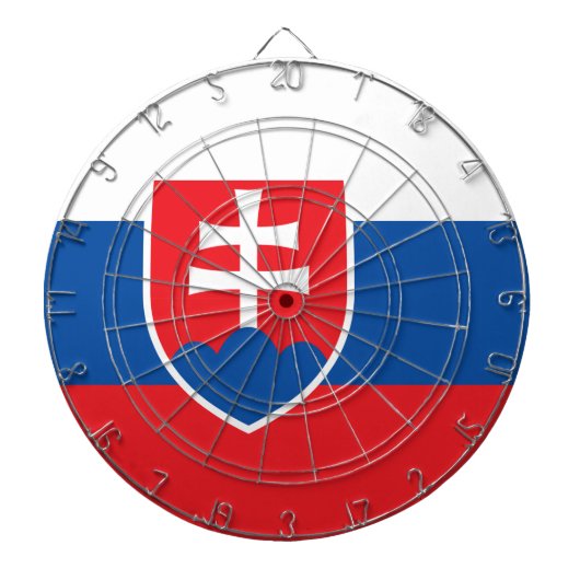 Cible De Fléchettes Drapeau de la Slovaquie (Devant)