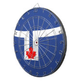 Cible De Fléchettes Drapeau de la ville de Toronto (Canada) (Devant droit)