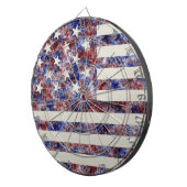 Cible De Fléchettes Drapeau de l'Amérique avec une bannière étoilée co (Devant droit)