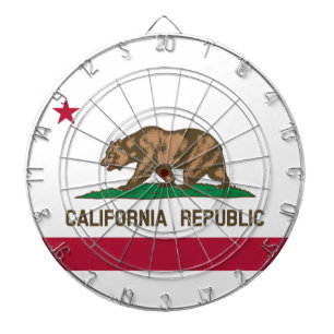 Cible De Fléchettes Drapeau de l'État de Californie
