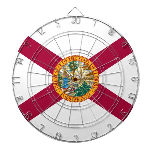 Cible De Fléchettes Drapeau de l'État de Floride (Devant)