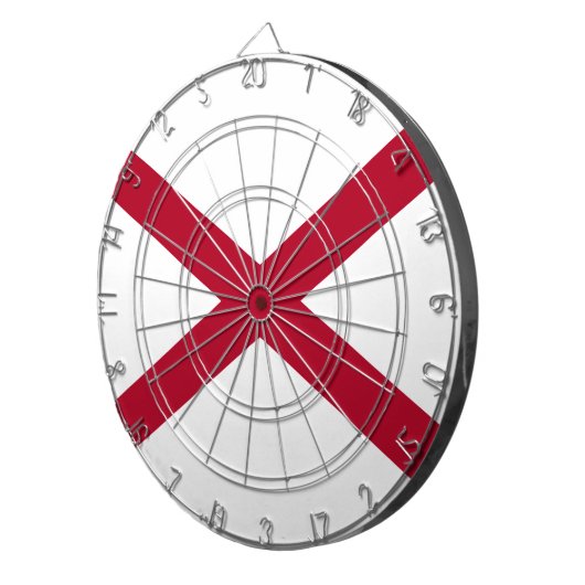 Cible De Fléchettes Drapeau de l'état de l'Alabama (Devant droit)