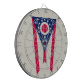 Cible De Fléchettes Drapeau de l'Ohio : La Bannière de l'État Buckeye (Devant gauche)