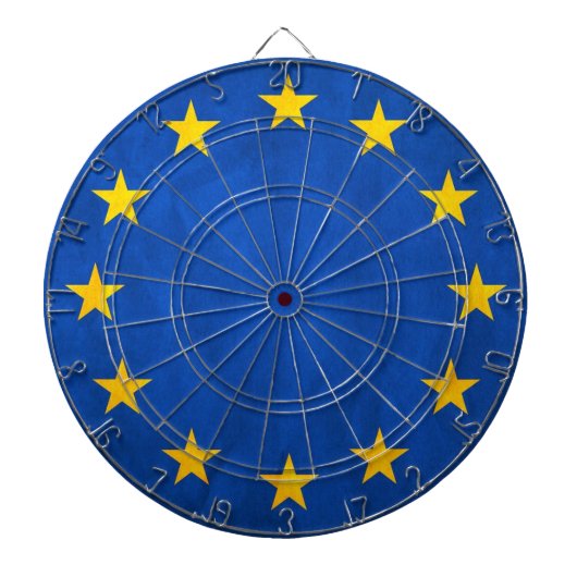 Cible De Fléchettes Drapeau de l'Union européenne (UE) (Europe) (Devant)