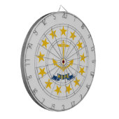 Cible De Fléchettes Drapeau de Rhode Island (État des États-Unis) (Devant gauche)