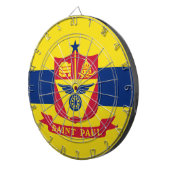 Cible De Fléchettes Drapeau de Saint Paul (Minnesota) (Devant droit)