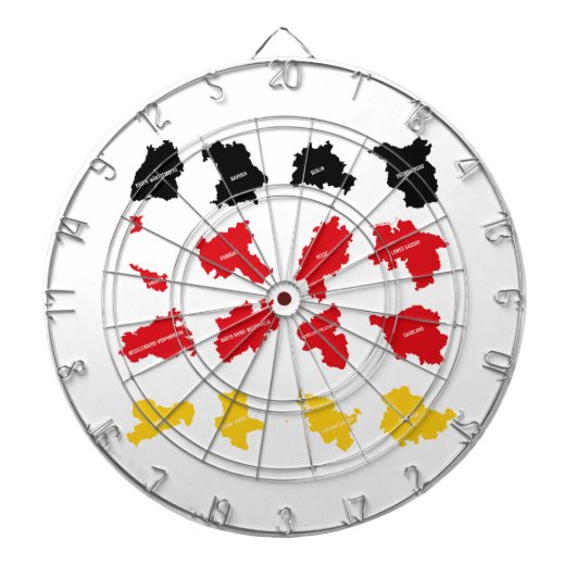 Cible De Fléchettes Drapeau des États allemands (Devant)