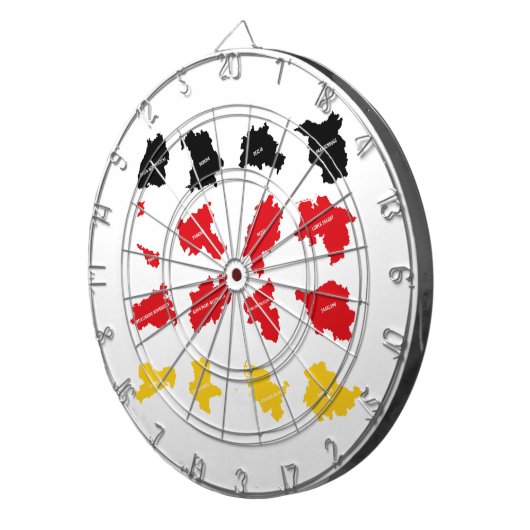 Cible De Fléchettes Drapeau des États allemands (Devant droit)