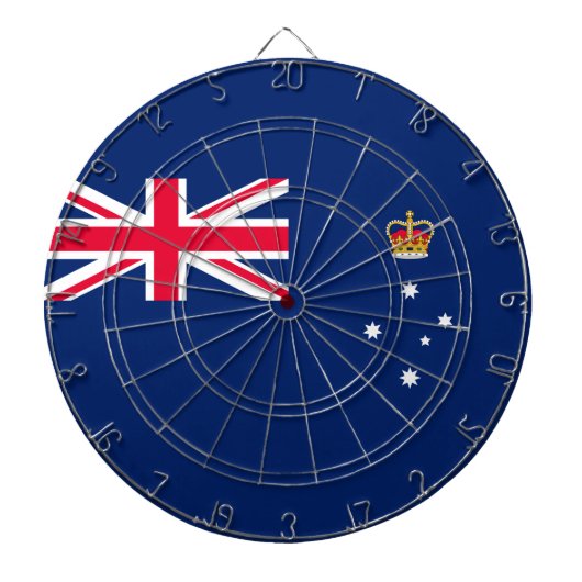 Cible De Fléchettes Drapeau d'État de Victoria (Australie) (Devant)