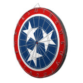 Cible De Fléchettes Drapeau d'état du Tennessee Bleu Blancs étoiles (Devant droit)