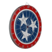 Cible De Fléchettes Drapeau d'état du Tennessee Bleu Blancs étoiles (Devant gauche)