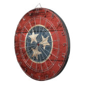 Cible De Fléchettes Drapeau d'état du Tennessee sur le vieux grain en (Devant droit)