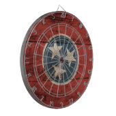 Cible De Fléchettes Drapeau d'état du Tennessee sur le vieux grain en (Devant gauche)