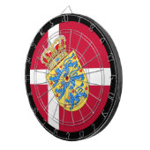 Cible De Fléchettes Drapeau du Danemark Tableau de bord & fléchettes d (Devant droit)