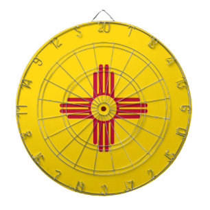 Cible De Fléchettes Drapeau du Nouveau-Mexique