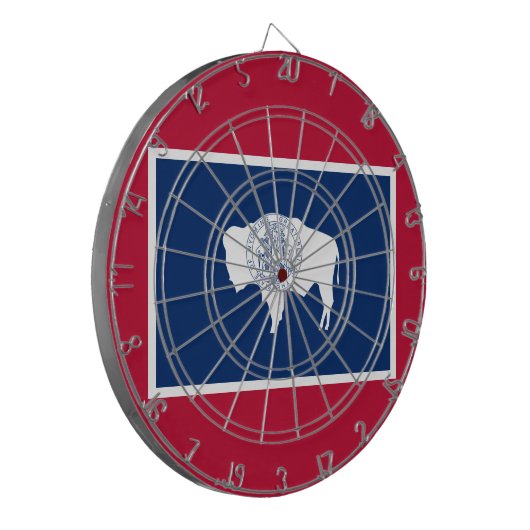 Cible De Fléchettes Drapeau du Wyoming (Devant gauche)