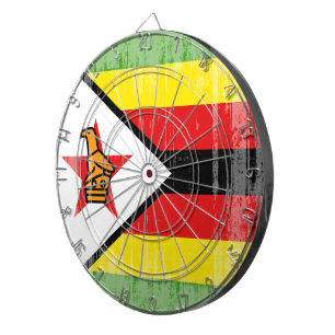 Cible De Fléchettes Drapeau du ZIMBABWE en détresse.png