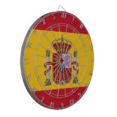 Cible De Fléchettes Drapeau espagnol Dessin & amour Espagne / jeu (Devant gauche)