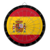 Cible De Fléchettes Drapeau Espagnol Tableau de bord & Espagne / Jeu (Devant)