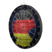 Cible De Fléchettes Drapeau et carte de l'Allemagne (Devant droit)